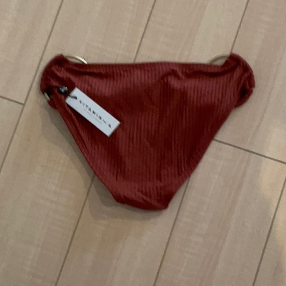 🤎NEW VITAMIN A ECO-RIB SUPERMODEL WITH CHEEKY DOUBLE RING BIKINI BOTTOM - Picture 4 of 9